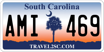 SC license plate AMI469