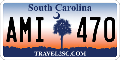 SC license plate AMI470
