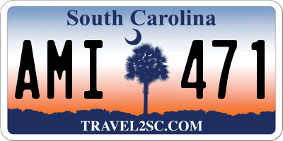 SC license plate AMI471
