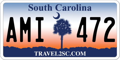 SC license plate AMI472
