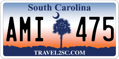 SC license plate AMI475