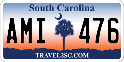 SC license plate AMI476