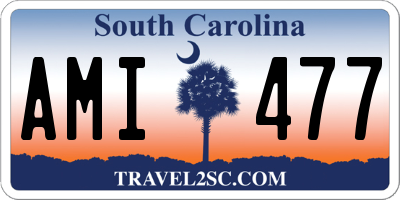 SC license plate AMI477