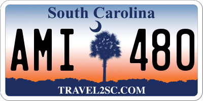 SC license plate AMI480