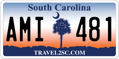 SC license plate AMI481
