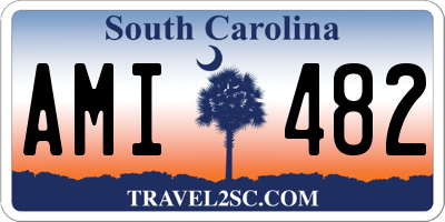 SC license plate AMI482