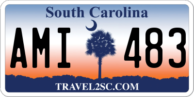 SC license plate AMI483