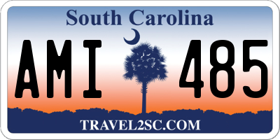SC license plate AMI485