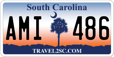 SC license plate AMI486