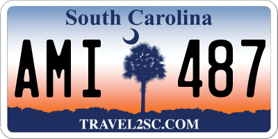 SC license plate AMI487