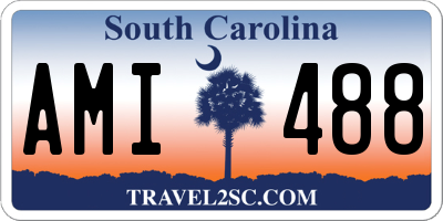 SC license plate AMI488