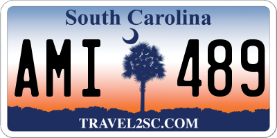SC license plate AMI489