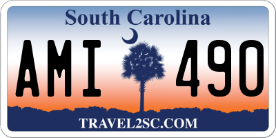 SC license plate AMI490