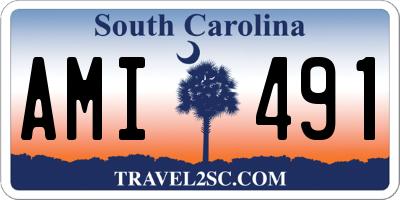 SC license plate AMI491