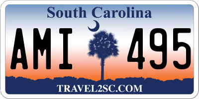 SC license plate AMI495