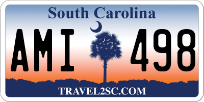 SC license plate AMI498
