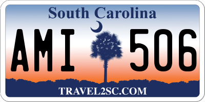 SC license plate AMI506