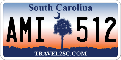 SC license plate AMI512