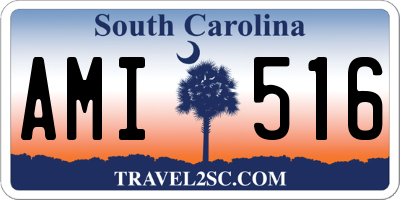 SC license plate AMI516