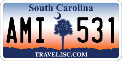 SC license plate AMI531