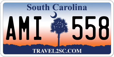 SC license plate AMI558