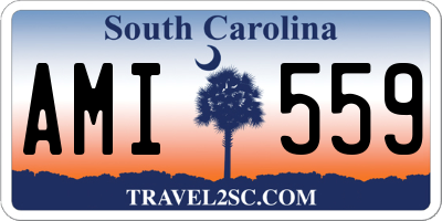 SC license plate AMI559