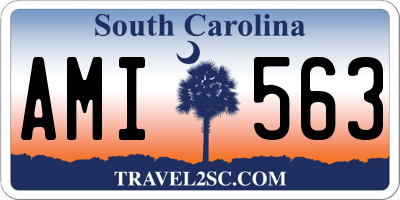 SC license plate AMI563