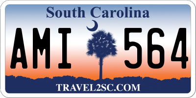 SC license plate AMI564