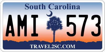 SC license plate AMI573