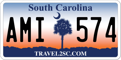 SC license plate AMI574