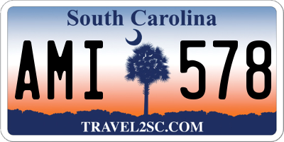 SC license plate AMI578