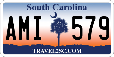 SC license plate AMI579