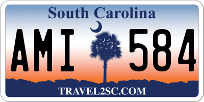 SC license plate AMI584