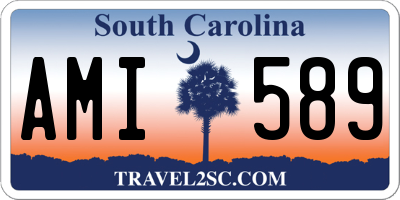SC license plate AMI589
