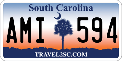 SC license plate AMI594