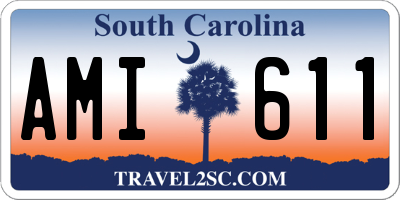 SC license plate AMI611