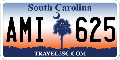 SC license plate AMI625