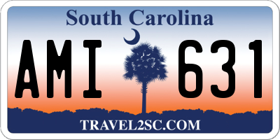 SC license plate AMI631