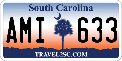 SC license plate AMI633