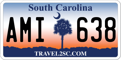 SC license plate AMI638