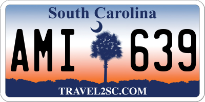 SC license plate AMI639