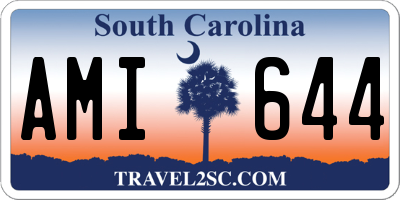 SC license plate AMI644