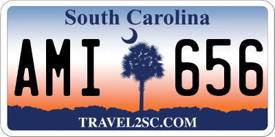 SC license plate AMI656