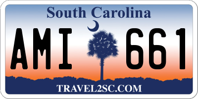 SC license plate AMI661
