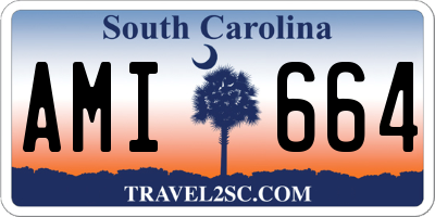 SC license plate AMI664