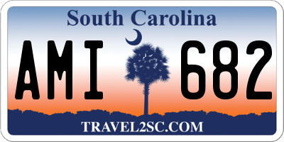 SC license plate AMI682