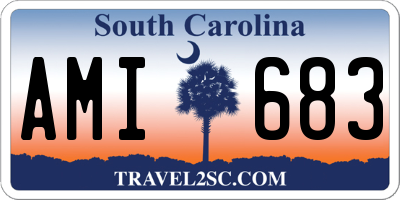 SC license plate AMI683