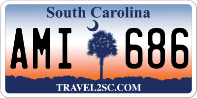 SC license plate AMI686