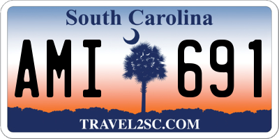 SC license plate AMI691