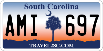 SC license plate AMI697